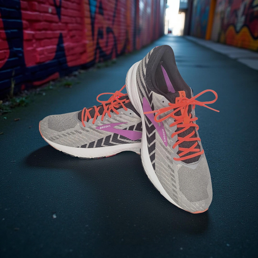 Brooks Women's Running Shoes Size 11.5 - Gray With Purple And Orange